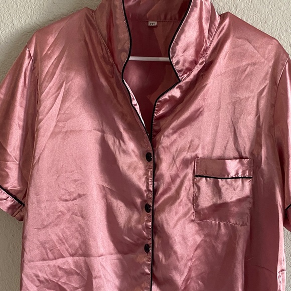 Satin Rose Pajama Set - Picture 5 of 12